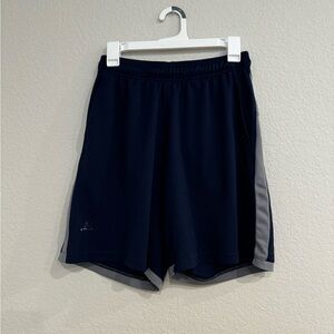 Navy and gray shorts
